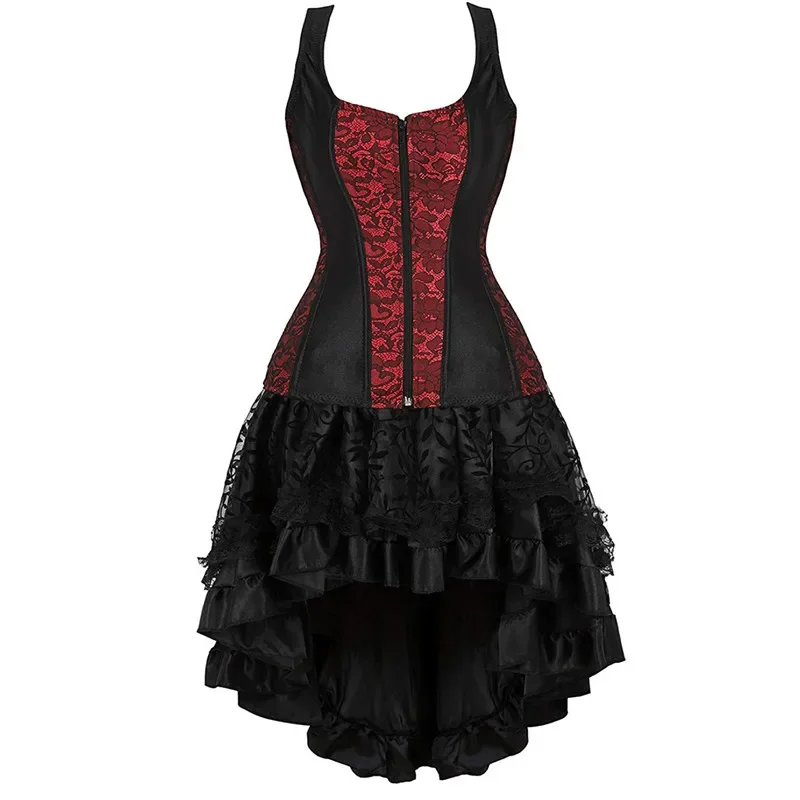 Corset Dress Bustier black and red