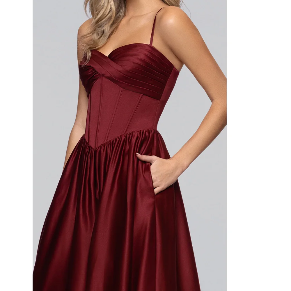 Maxi Dress Burgundy Corset – Image 2