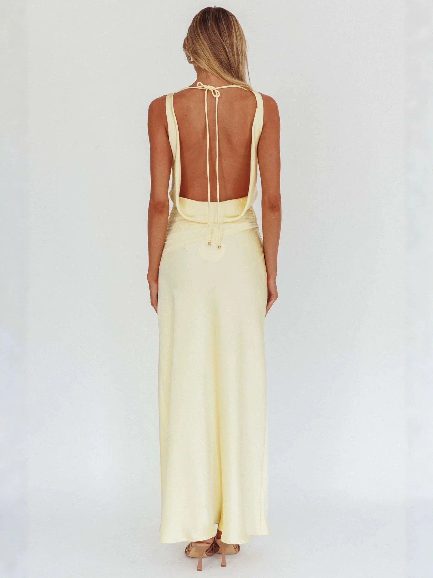 Maxi Dress Sleeveless Backless – Image 3
