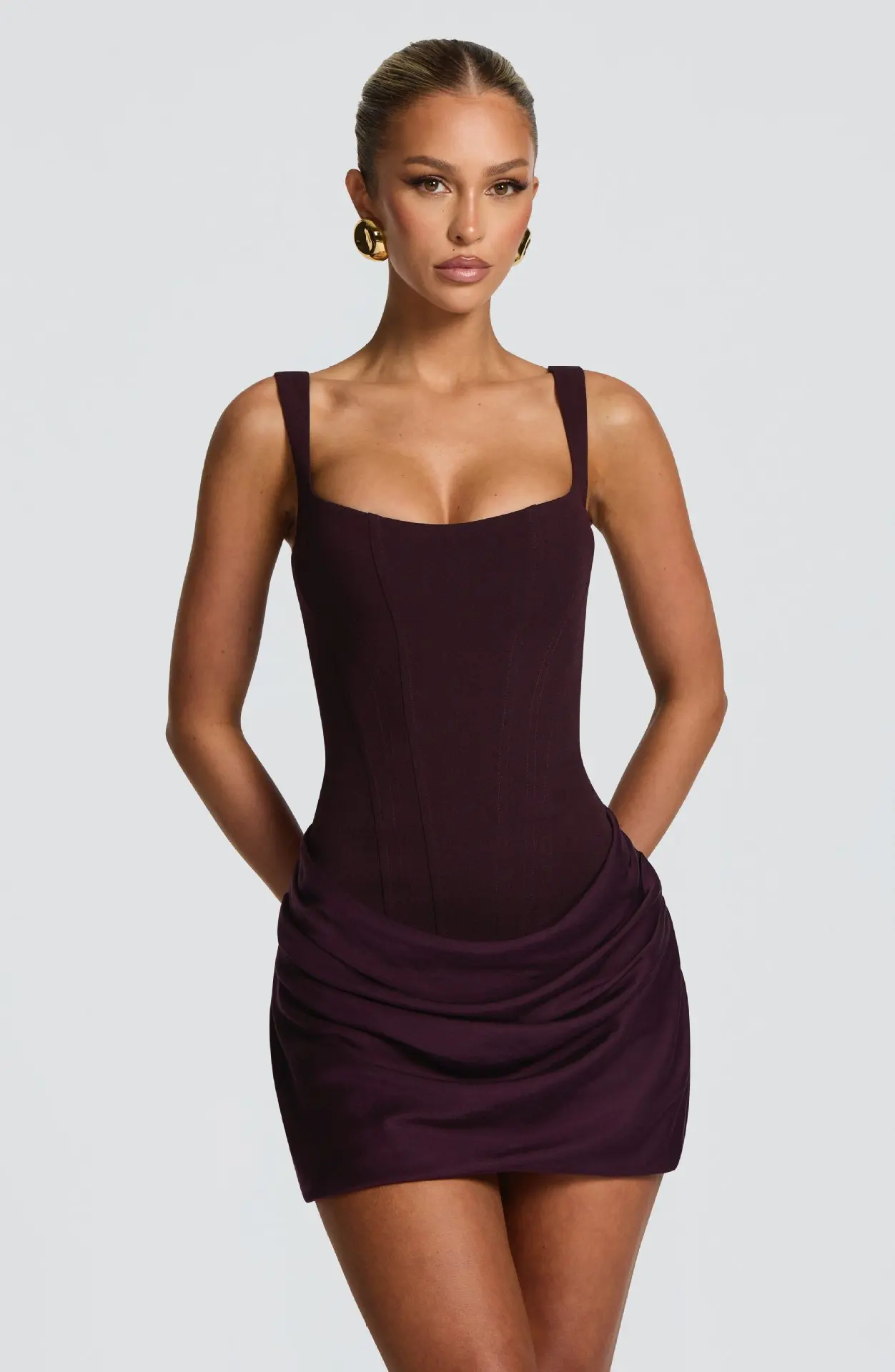 Sexy Ruched Short Dress – Image 2