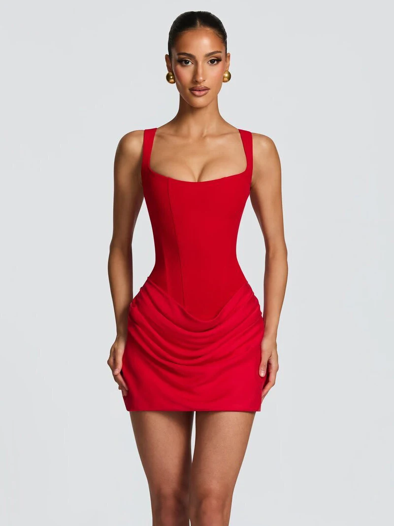 Sexy Ruched Short Dress
