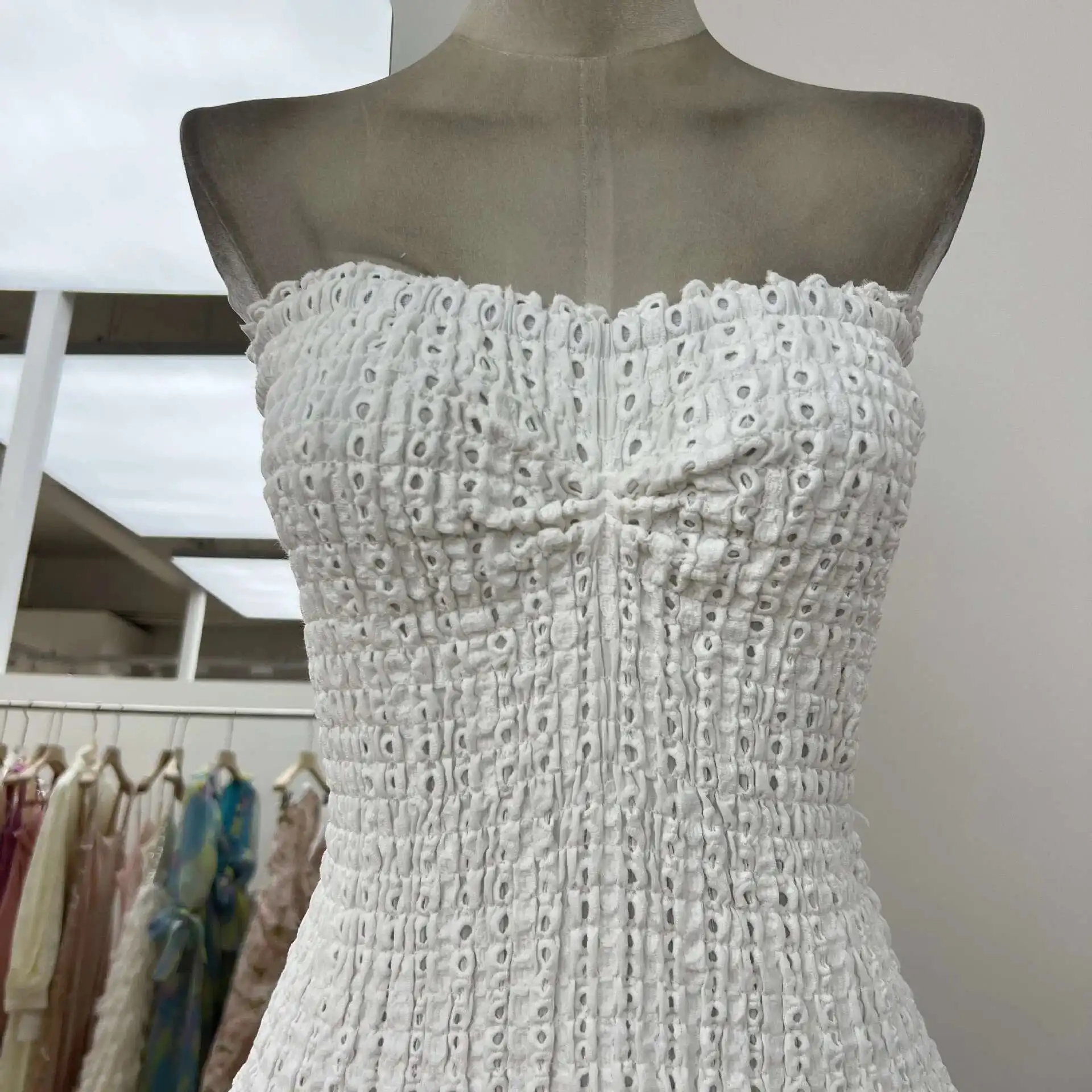 Stretchy Corset Bustier Ruffle Cake Dress Elegant – Image 30