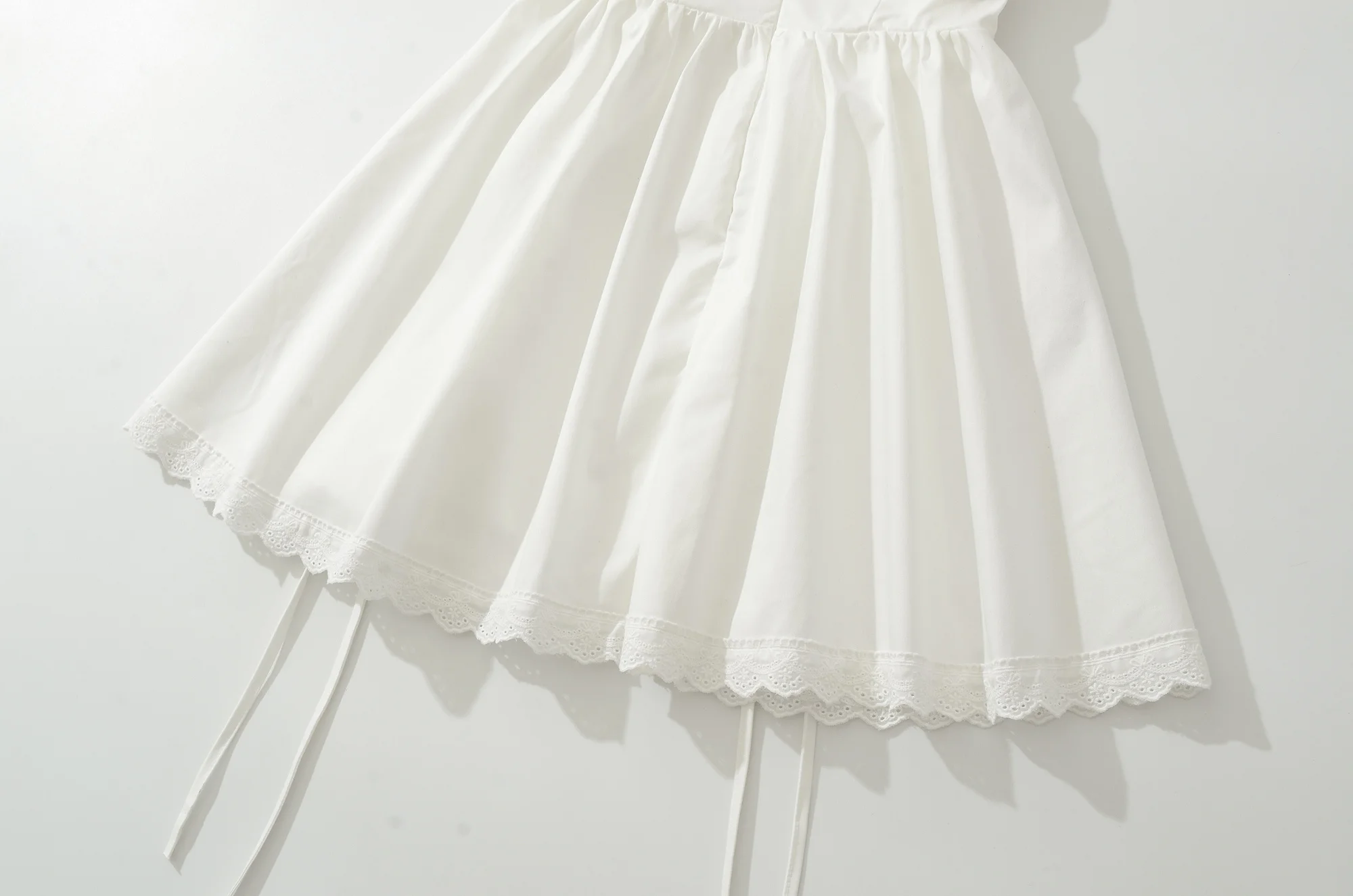 Sleeveless Mini Dress V Neck Lace Trim Side Corset Tie Flared Skater Short Dresses – Image 19