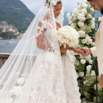 White Lace Wedding Dress Strapless Corset A-Line Royal Train Bridal Gown Elegant Bespoke Gown for Brides