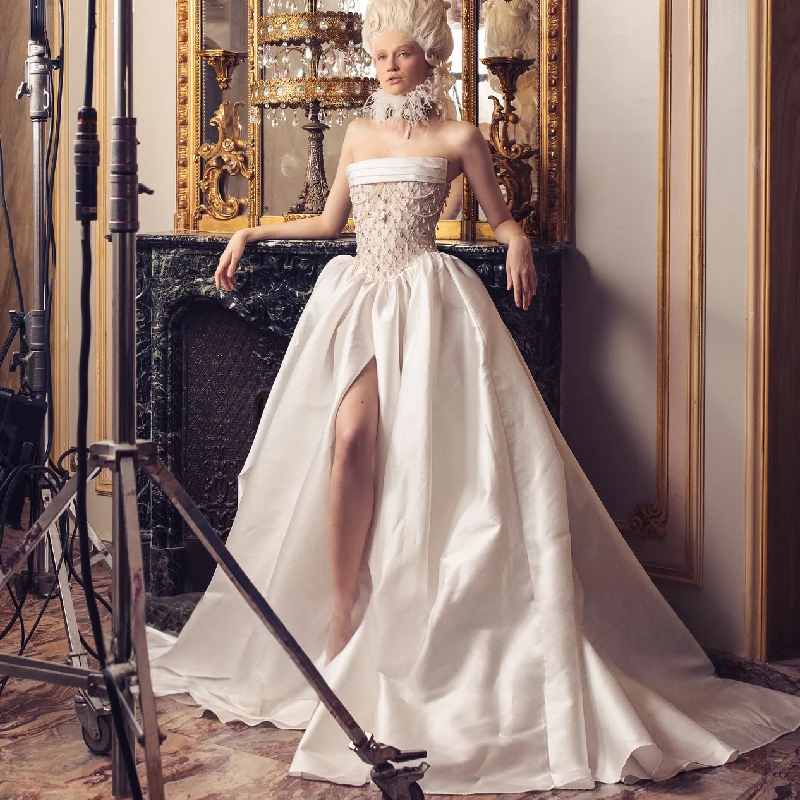 Strapless Corset Wedding Dress A-Line
