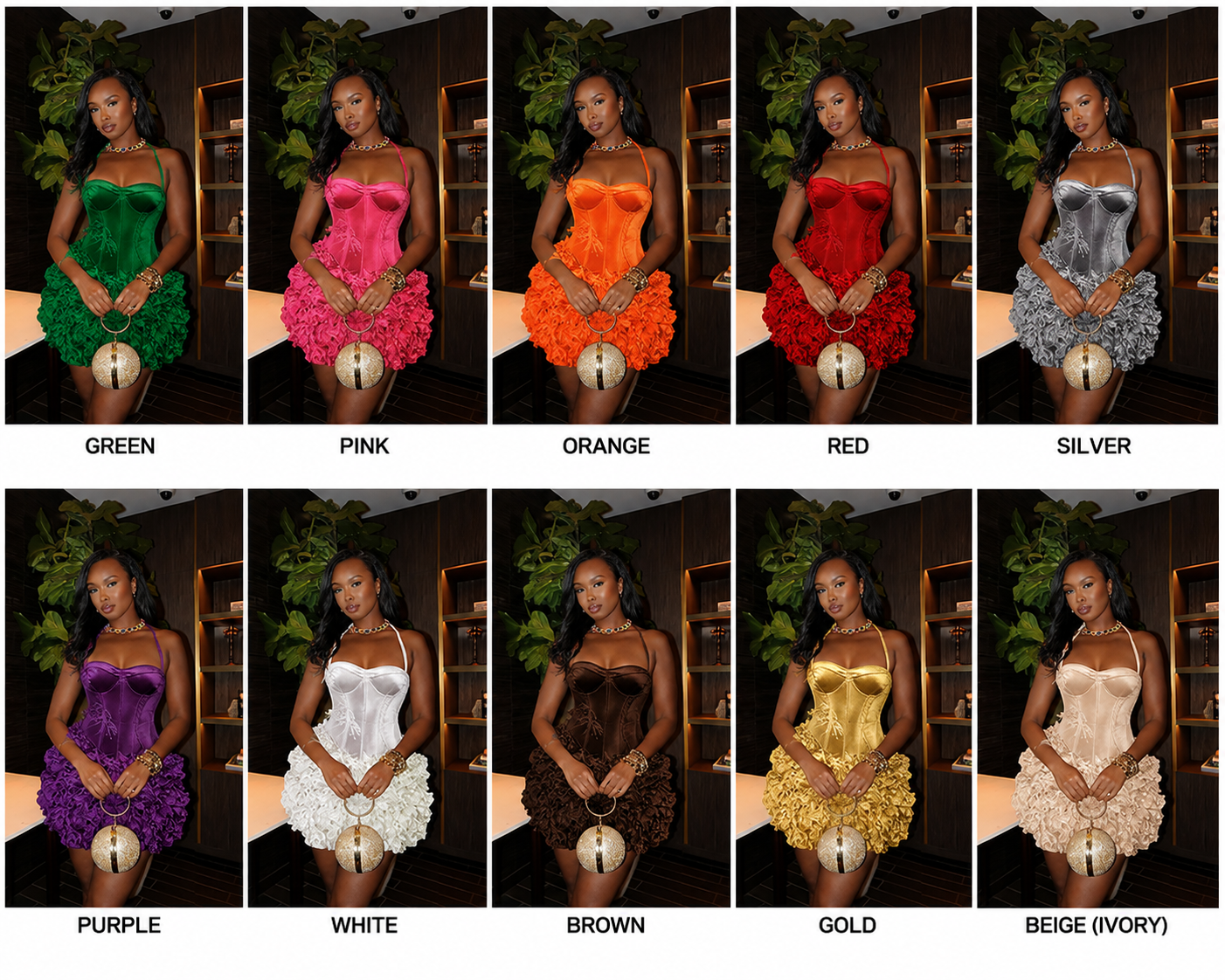 Red Mini Cocktail Dresses Halter Ruffles Tiered Bottom Velvet Short Party Gowns Black Girls Corset Back Prom Dress - Image 8