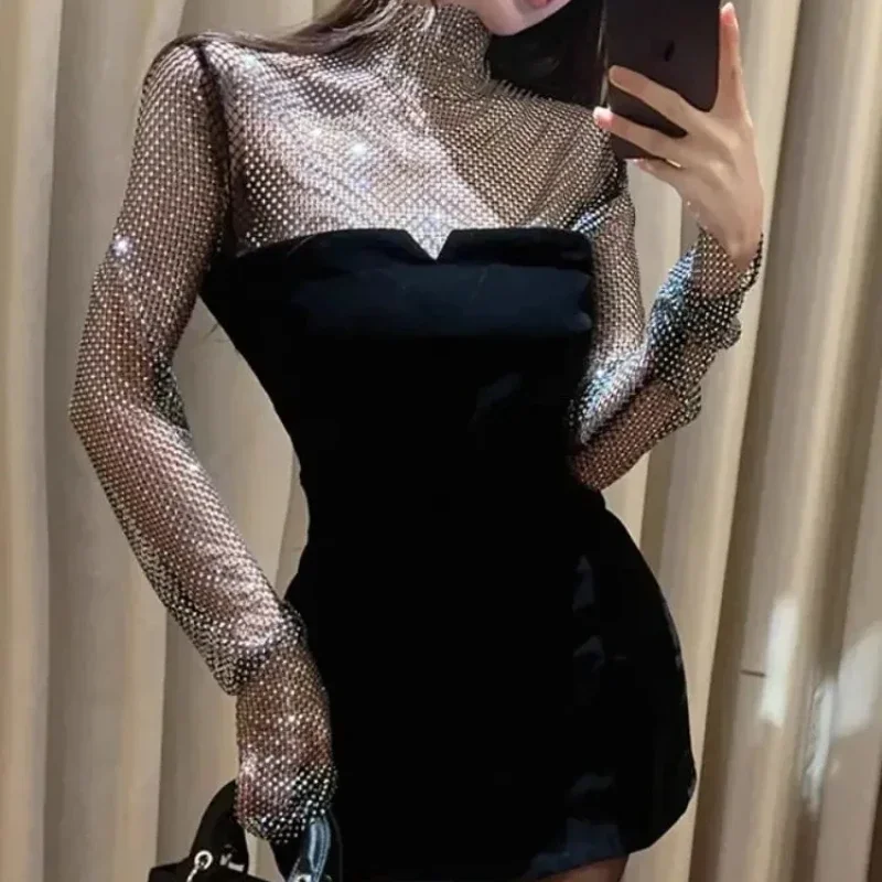 Long Sleeve Dress Sexy Coquette Clothes Dresses for Women Tight Short Mini Corset - Image 6