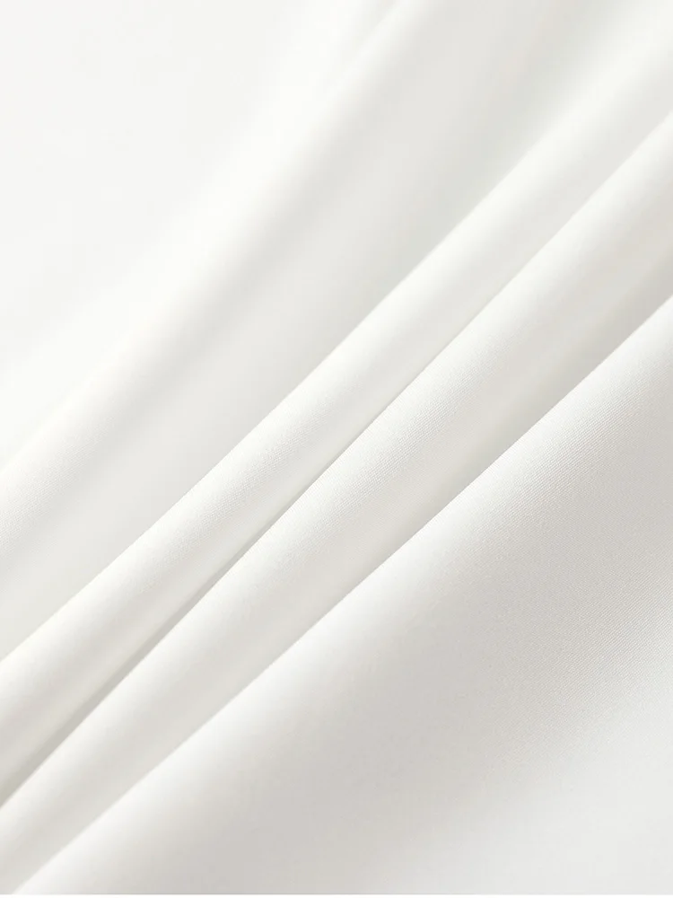 White Corset Wedding Midi Dress Elegant Summer Spaghetti Strap A-Line Bridal - Image 19