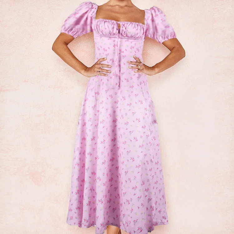 Plaid Printed Spaghetti Strap Sexy A-line Dress - Image 11