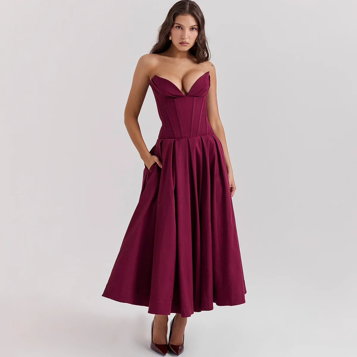 Occasion Corset Dress Long Party Dresses - Image 6