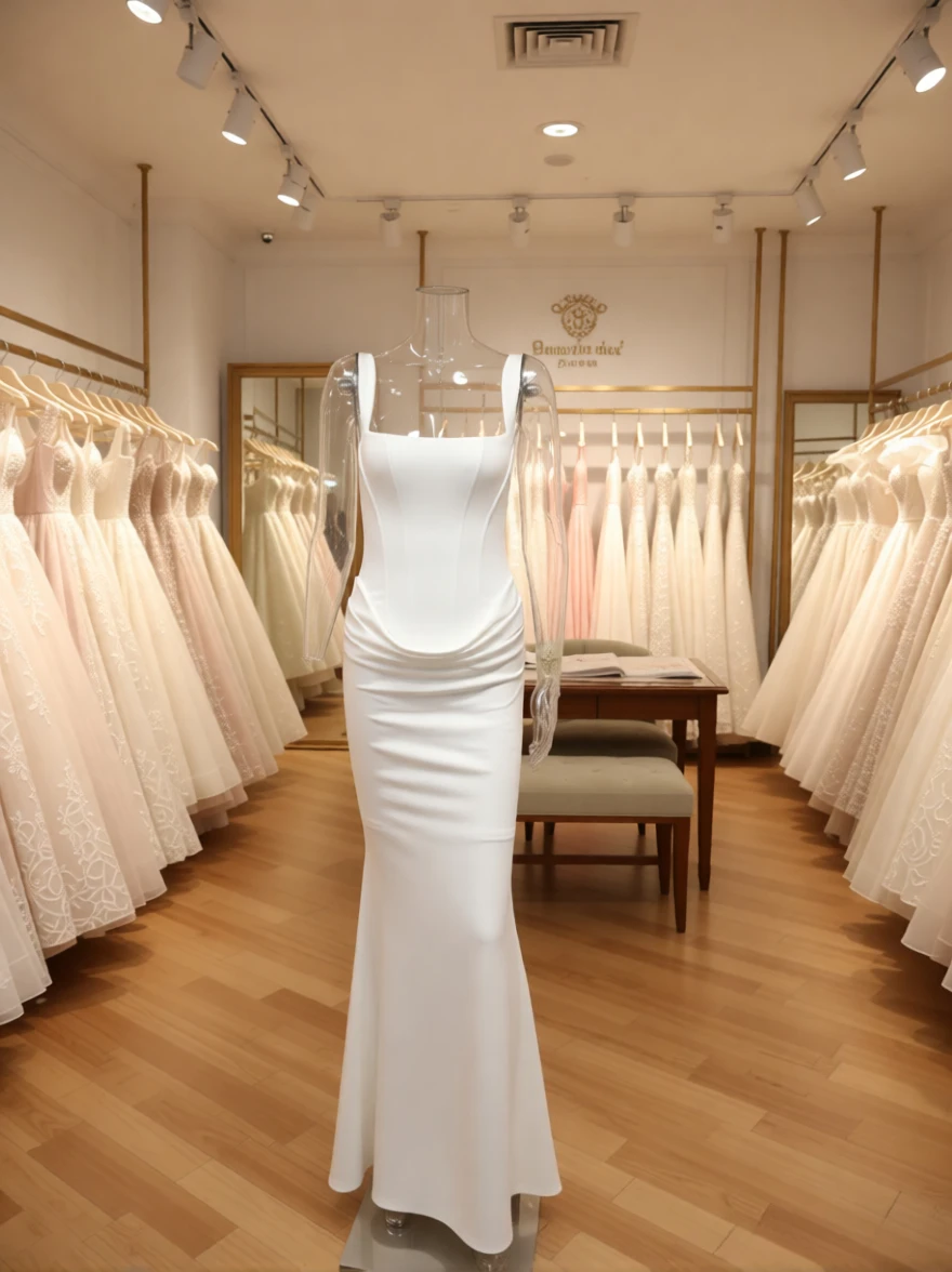 White Sexy Corset Maxi Dress - Image 5