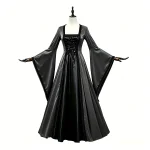 Halloween vintage corset dress cosplay outfit, vintage medieval Renaissance dress, court party