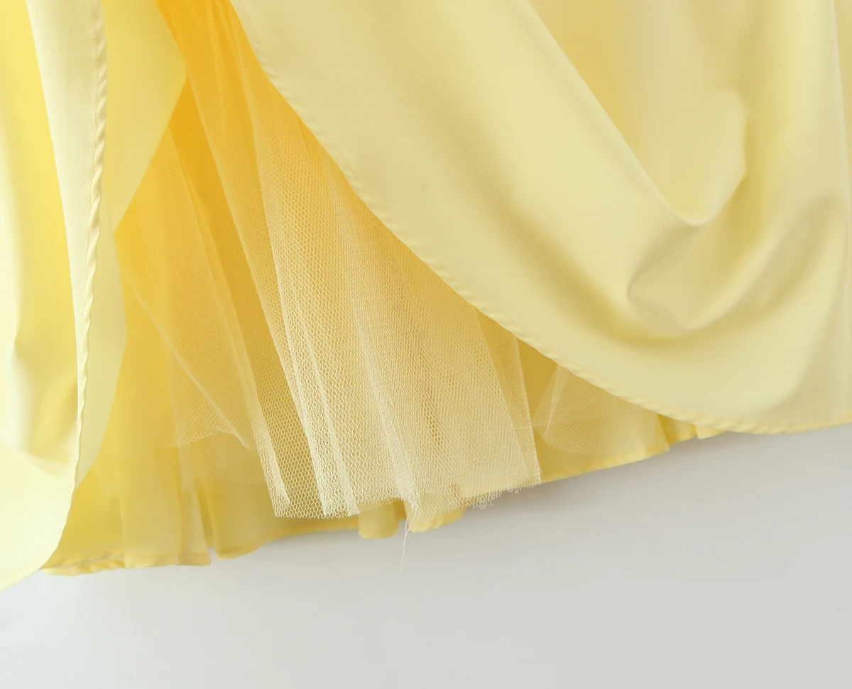 Strapless Bow Elegant Evening Party Dresses For Women Lace Up Bandage Back Ball Gown Yellow Dress Christmas Robe - Image 23