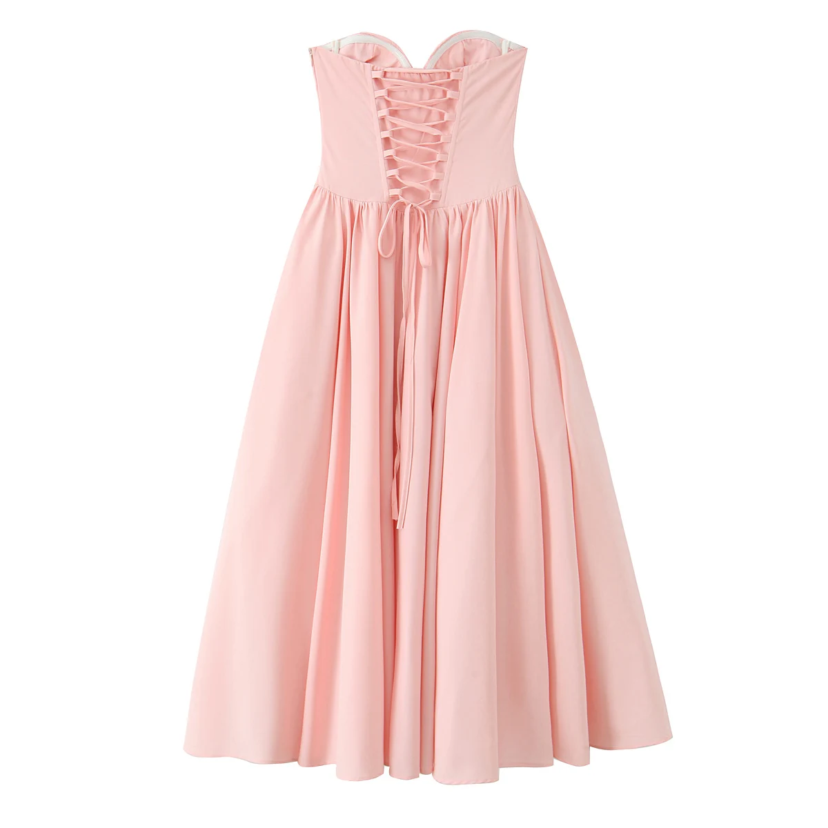 Strapless Bow Elegant Evening Party Dresses For Women Lace Up Bandage Back Ball Gown Yellow Dress Christmas Robe - Image 29