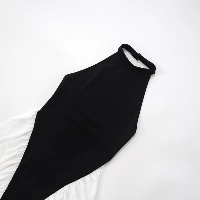 Talenza Elegant Evening Dress Women Fashion Slim Sleeveless Shrinking Clash Long Dress Vintage High Waisted - Image 14