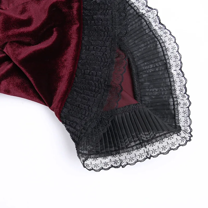 High Low Cut Swallow Tail Lace Bodice Dress Strap Y2K Corset Bustier Women Sexy Dark Gothic Costume Sling Strap Sleeveless Dress - Image 31