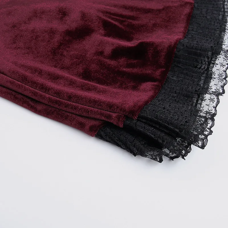 High Low Cut Swallow Tail Lace Bodice Dress Strap Y2K Corset Bustier Women Sexy Dark Gothic Costume Sling Strap Sleeveless Dress - Image 30