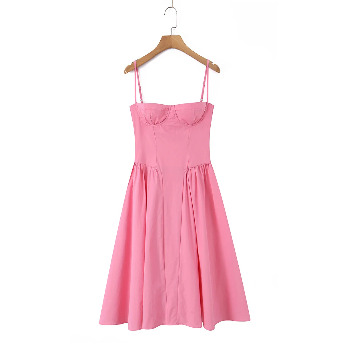 Corset Dress Women Sexy Spaghetti Strap Cotton Midi - Image 9