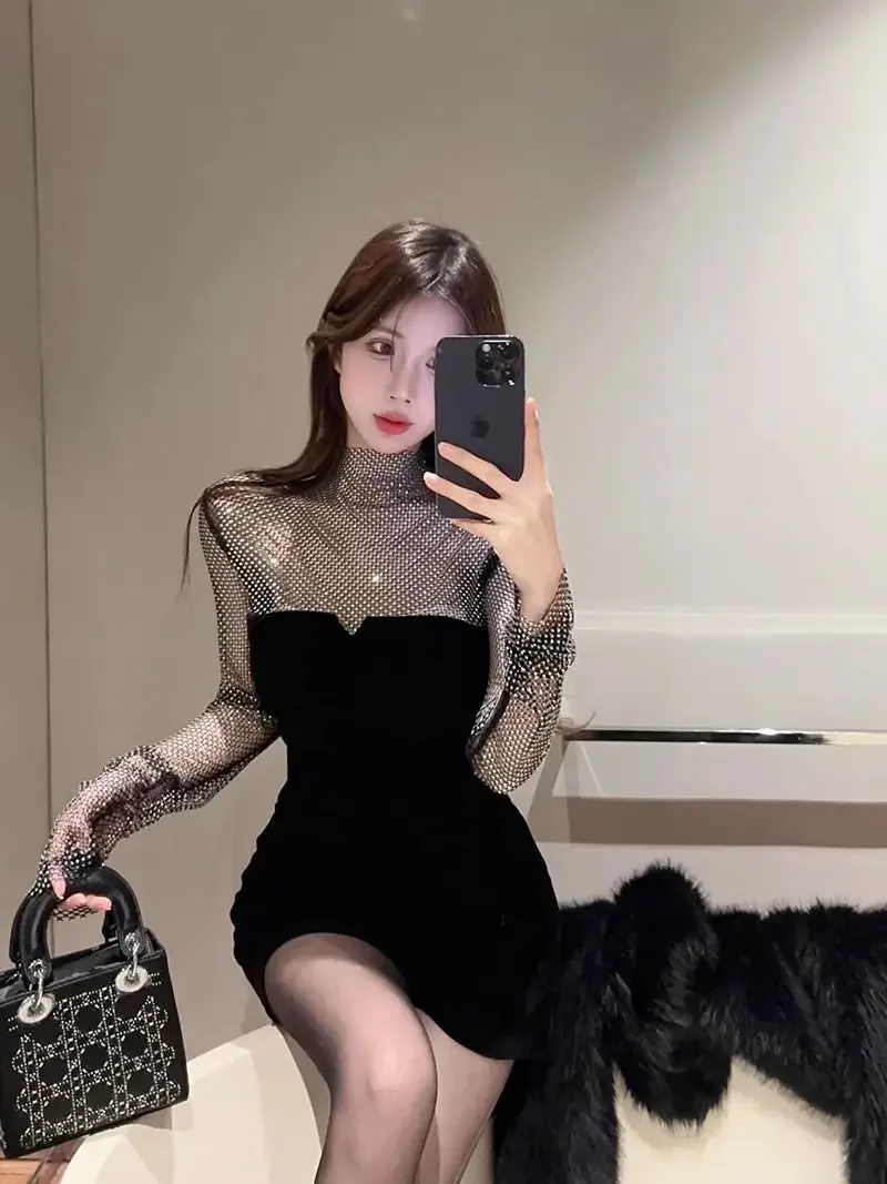 Long Sleeve Dress Sexy Coquette Clothes Dresses for Women Tight Short Mini Corset - Image 15