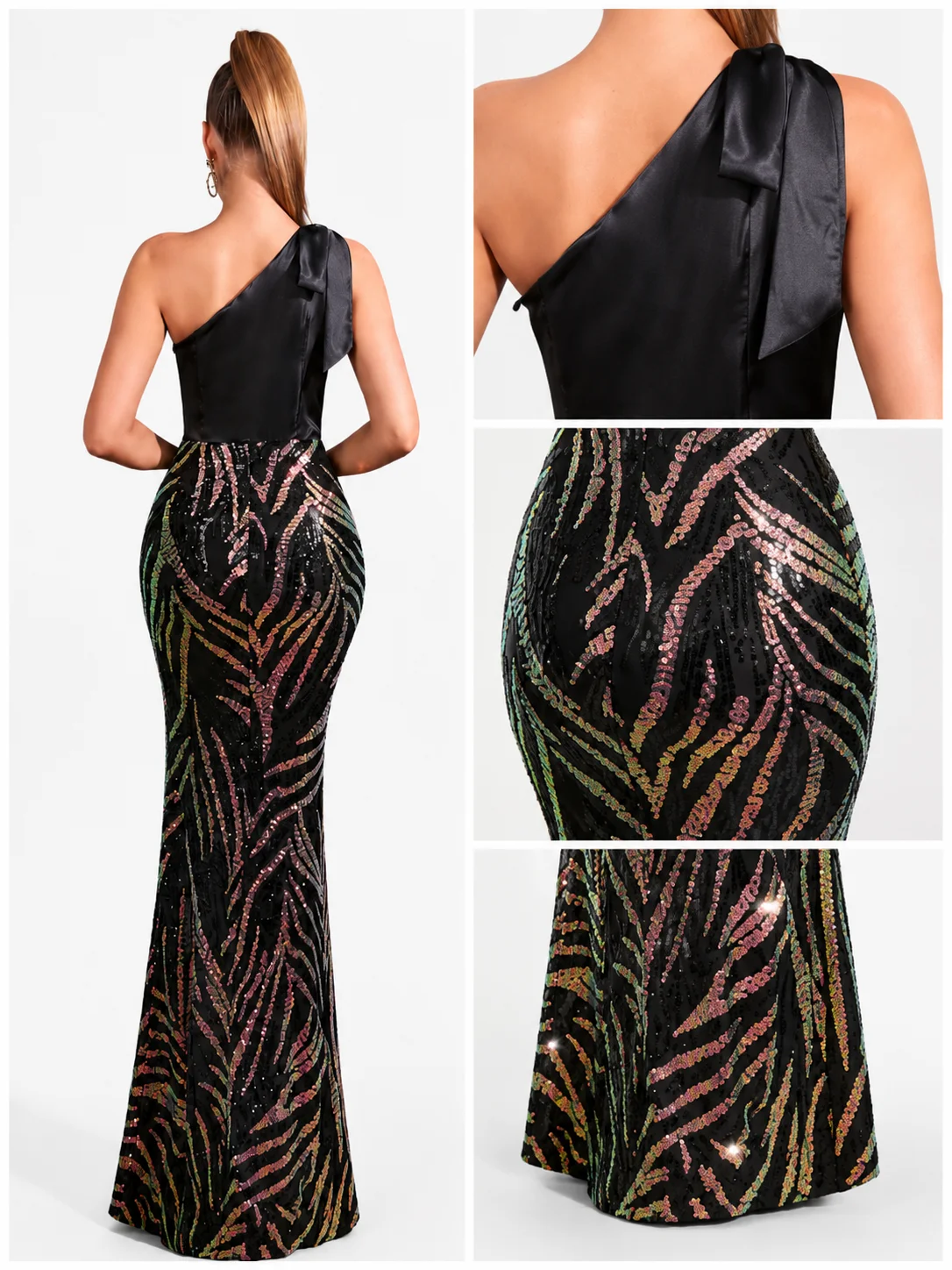 Long Dress Wedding Guest Vestido De Fiesta Cocktail Birthday Gala Outfit - Image 6