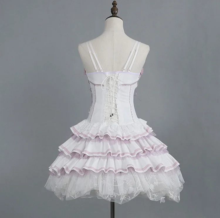 Gothic Lolita Dress Women Vintage Victorian Harajuku Lace Bandage Rose Embroidery Party Dresses Girls Sleeveless Vestidos - Image 9
