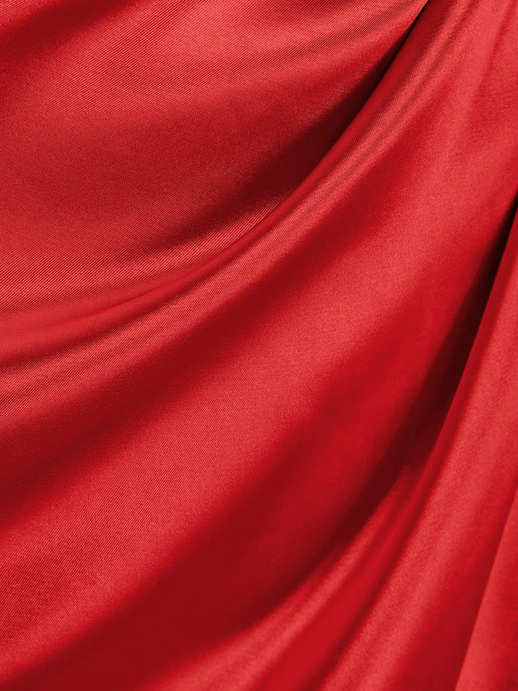 Dress Satin Cowl Front Lace Up Corset Dress Evening Dresses for Day and Night Party Elegant Women Red Maxi Bodycon Sexy - Image 23