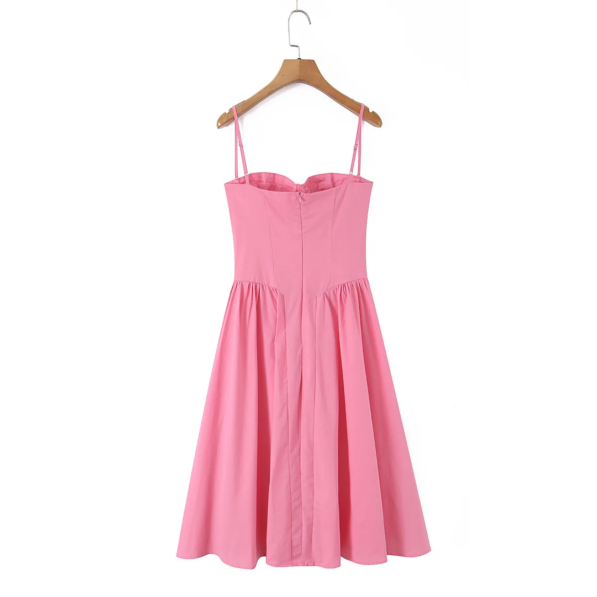 Corset Dress Women Sexy Spaghetti Strap Cotton Midi - Image 17