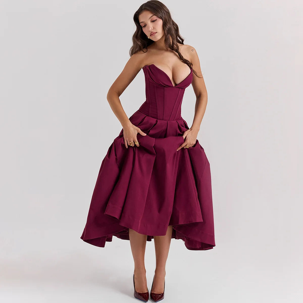Occasion Corset Dress Long Party Dresses - Image 8