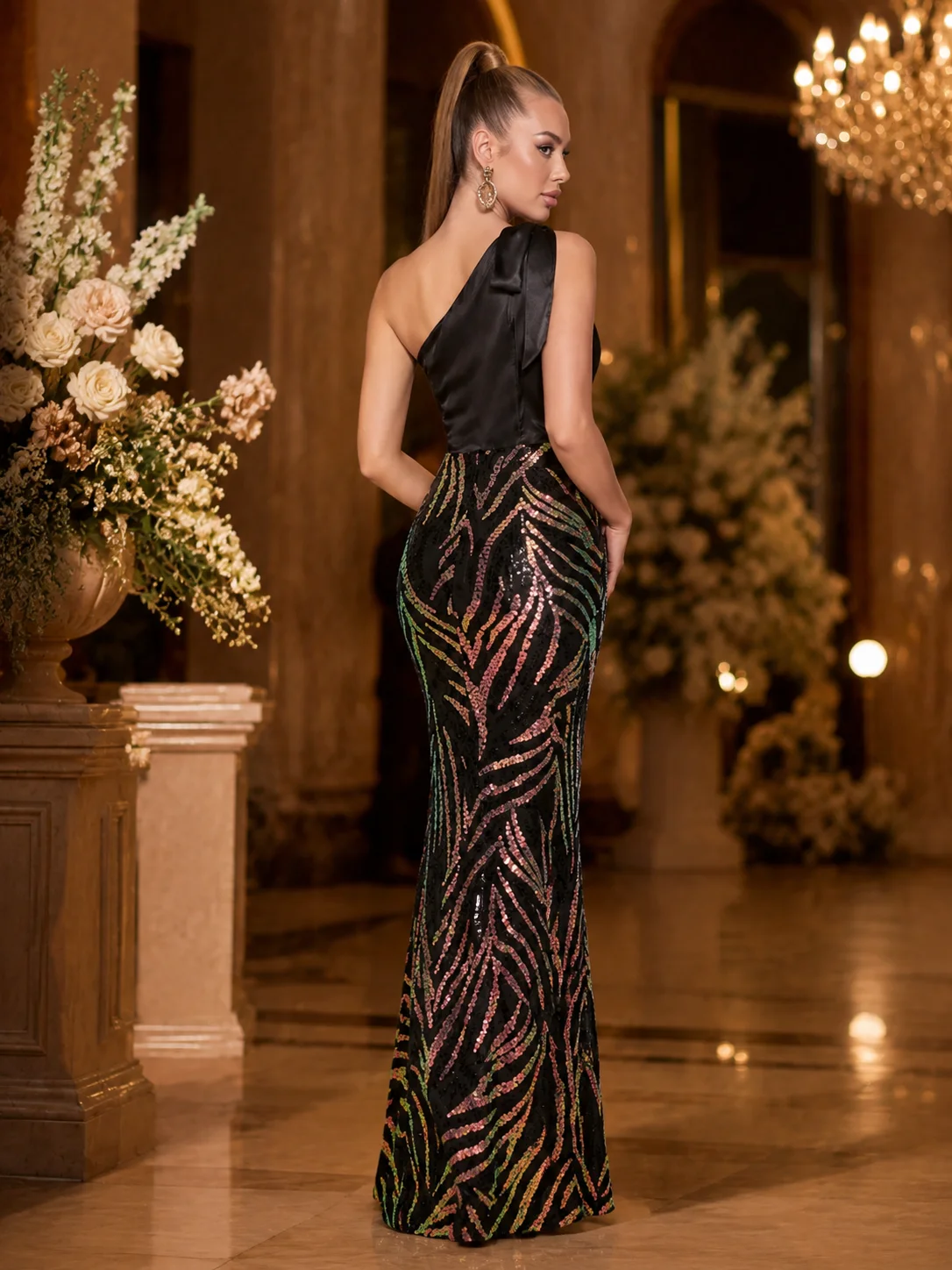 Long Dress Wedding Guest Vestido De Fiesta Cocktail Birthday Gala Outfit - Image 4