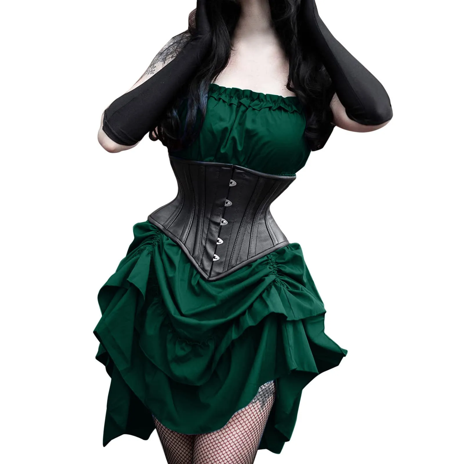 Renaissance Medieval Elf Princess Lolita Sleeveless Women Waist Corset Steampunk Gothic Dress Vintage Pirate Cosplay - Image 4