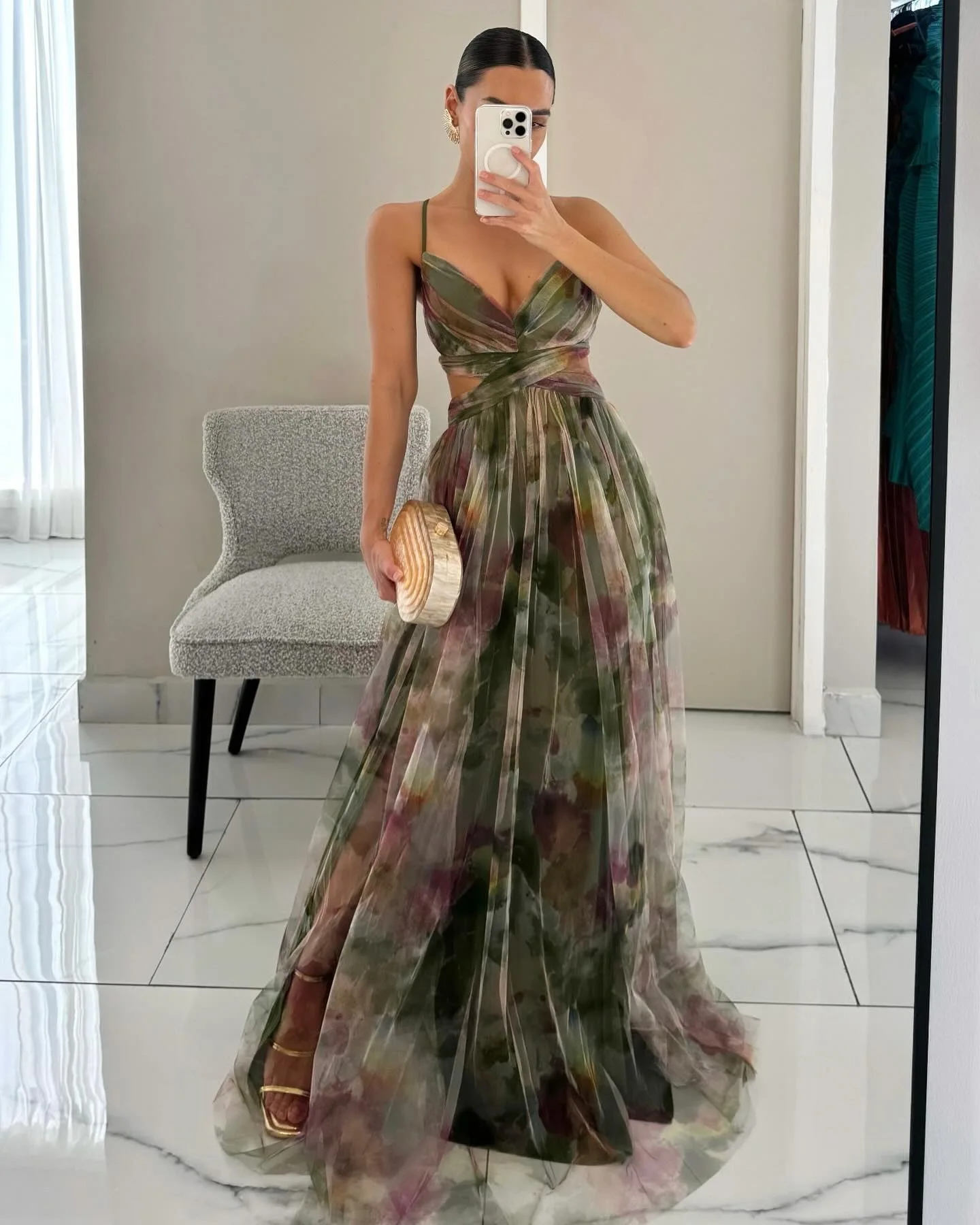 Sexy Strapl Evening Dr Casual Par Holiday Long Skirt with Print High Waist No Sve Summer Women's Dr - Image 10
