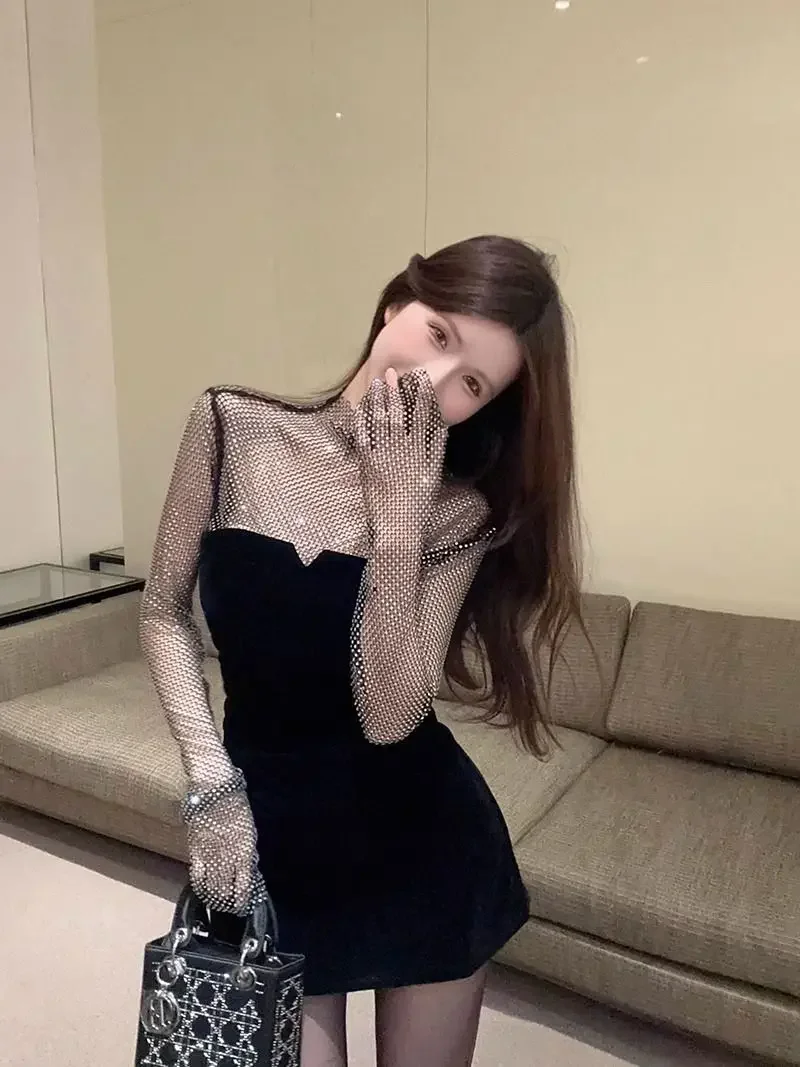Long Sleeve Dress Sexy Coquette Clothes Dresses for Women Tight Short Mini Corset - Image 11