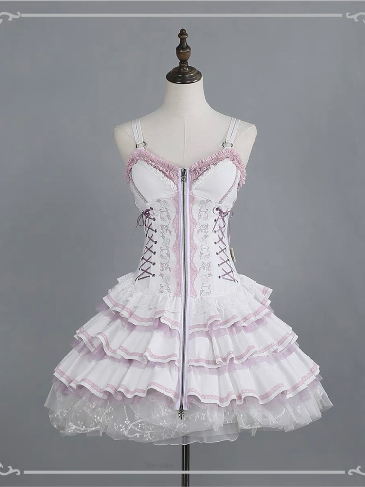 Gothic Lolita Dress Women Vintage Victorian Harajuku Lace Bandage Rose Embroidery Party Dresses Girls Sleeveless Vestidos - Image 8
