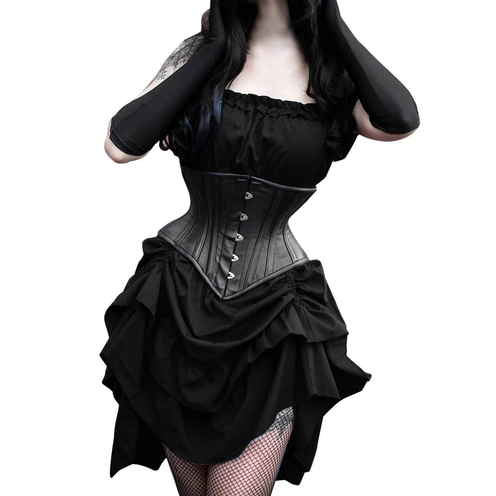Renaissance Medieval Elf Princess Lolita Sleeveless Women Waist Corset Steampunk Gothic Dress Vintage Pirate Cosplay - Image 3