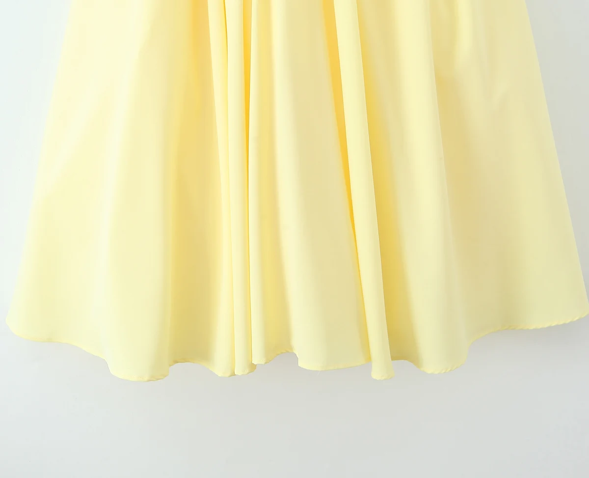 Strapless Bow Elegant Evening Party Dresses For Women Lace Up Bandage Back Ball Gown Yellow Dress Christmas Robe - Image 21
