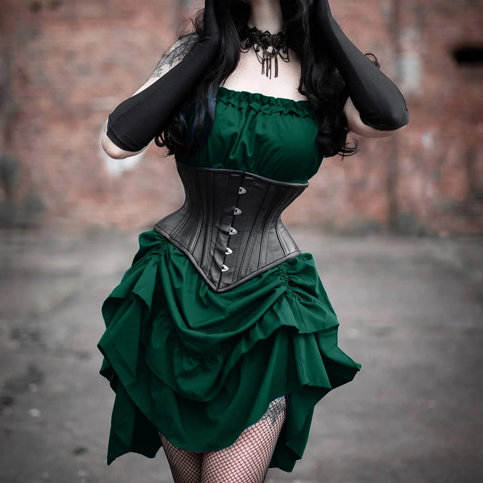 Renaissance Medieval Elf Princess Lolita Sleeveless Women Waist Corset Steampunk Gothic Dress Vintage Pirate Cosplay - Image 7