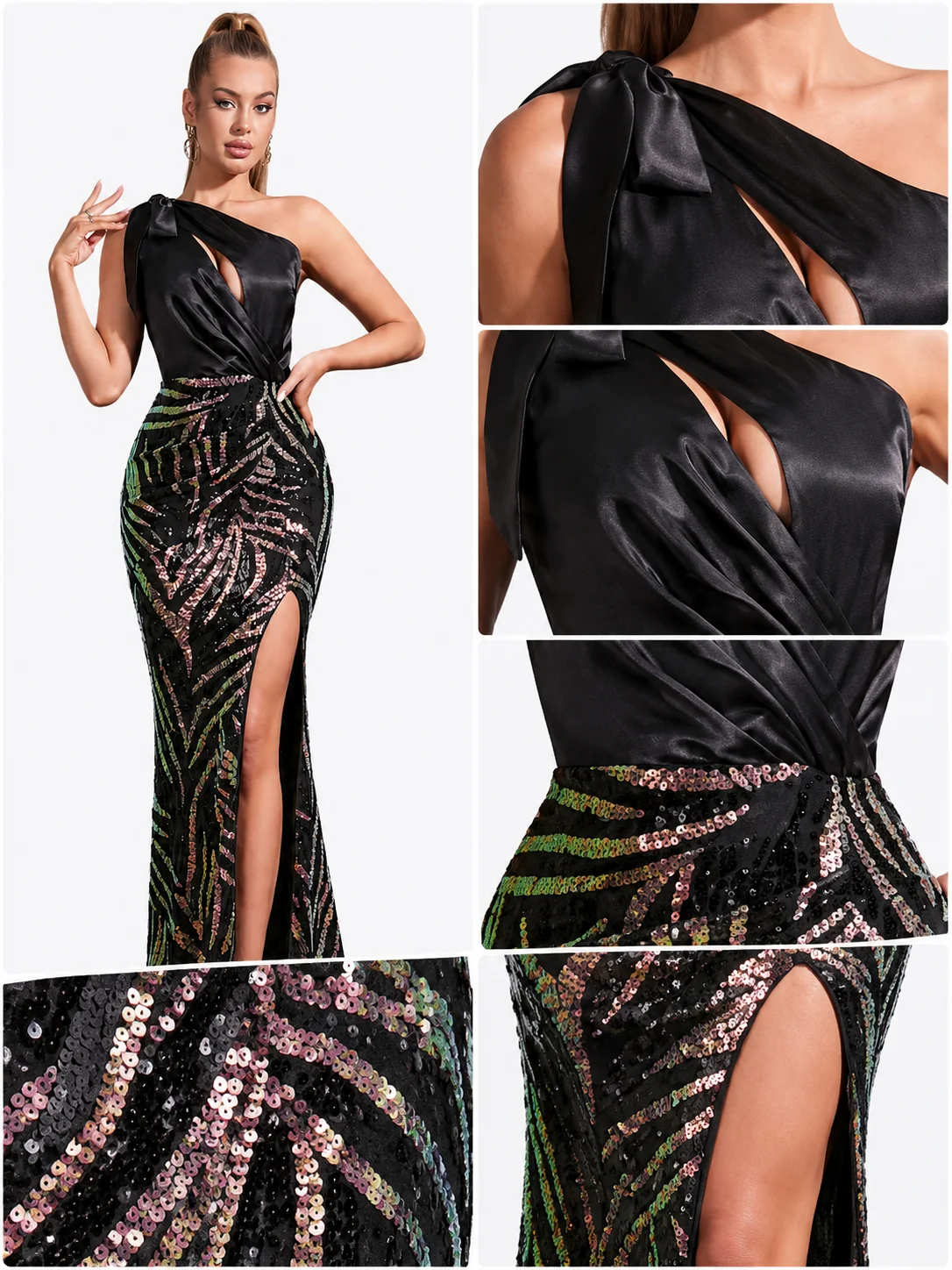 Long Dress Wedding Guest Vestido De Fiesta Cocktail Birthday Gala Outfit - Image 5