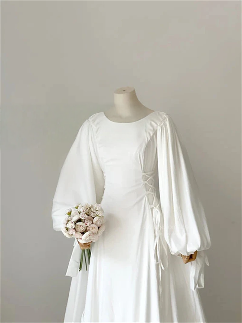 Women A-Line Wedding Dresses - Image 4